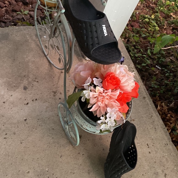 Hoka Women's Ora Recovery Sandal Size 9 Platform Sport Slide Triple Black READ - Picture 17 of 17